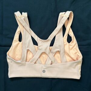 Athleta Nude Peach Multi Strap Sports Bra